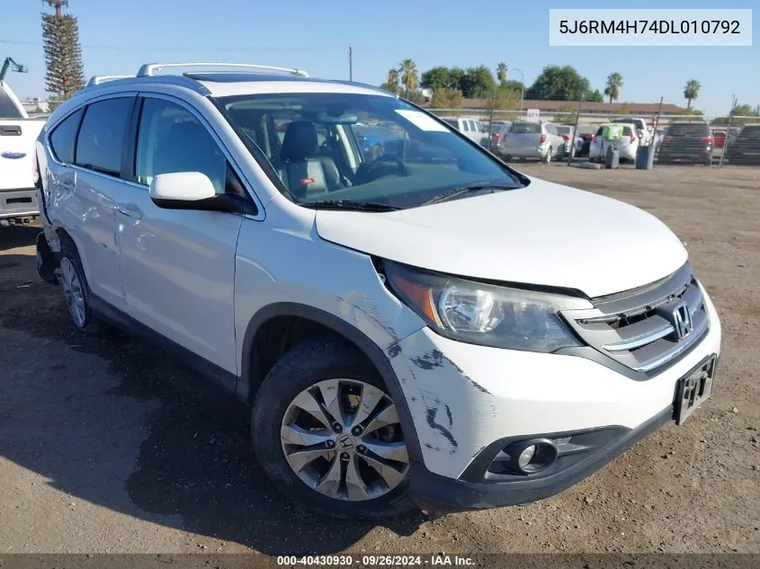 5J6RM4H74DL010792 2013 Honda Cr-V Exl