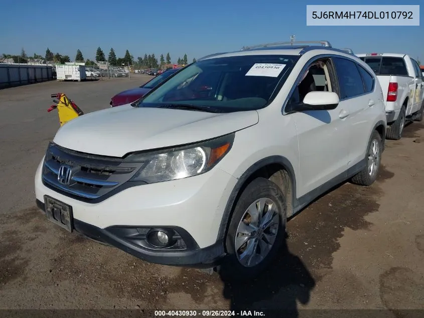 5J6RM4H74DL010792 2013 Honda Cr-V Exl