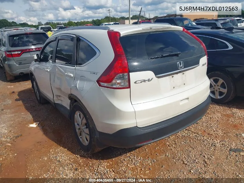 2013 Honda Cr-V Ex-L VIN: 5J6RM4H7XDL012563 Lot: 40435455