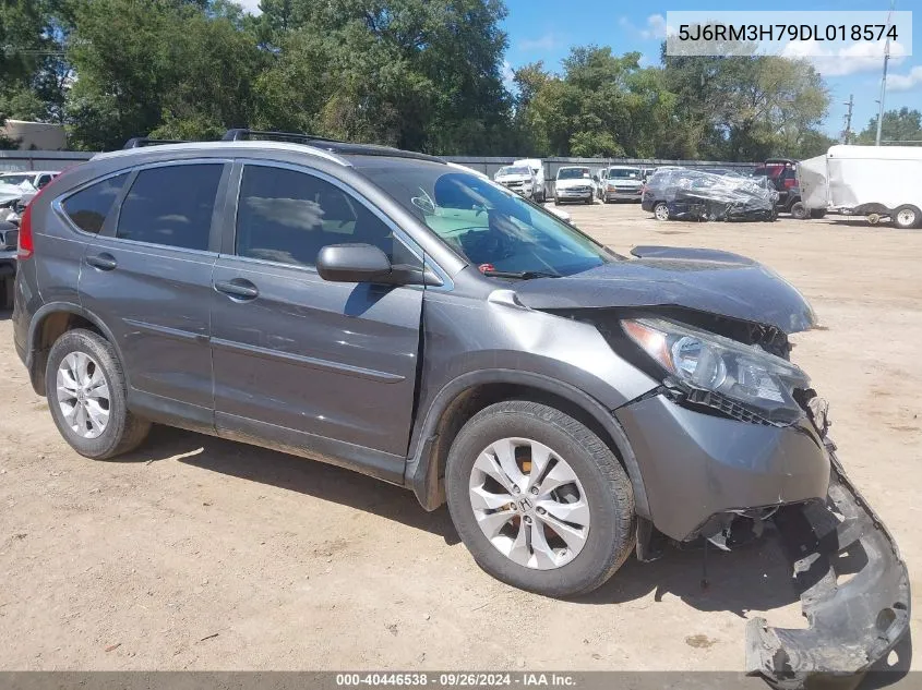 2013 Honda Cr-V Exl VIN: 5J6RM3H79DL018574 Lot: 40446538