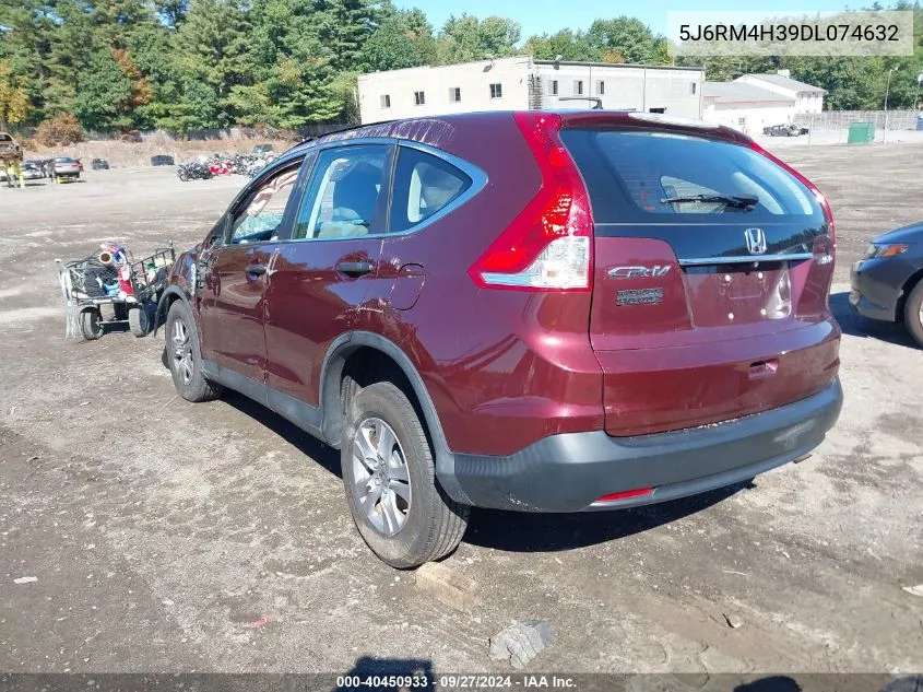 2013 Honda Cr-V Lx VIN: 5J6RM4H39DL074632 Lot: 40450933