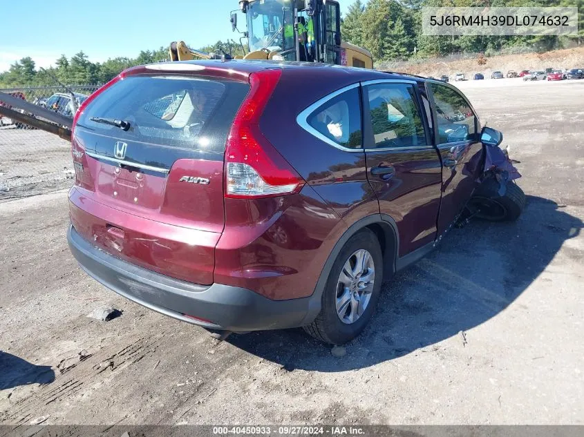 2013 Honda Cr-V Lx VIN: 5J6RM4H39DL074632 Lot: 40450933