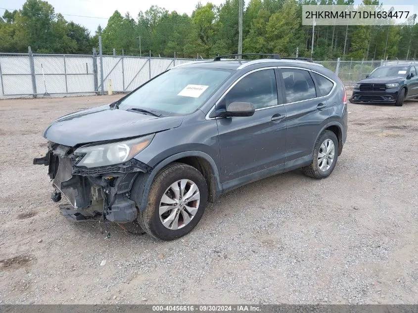 2013 Honda Cr-V Ex-L VIN: 2HKRM4H71DH634477 Lot: 40456616