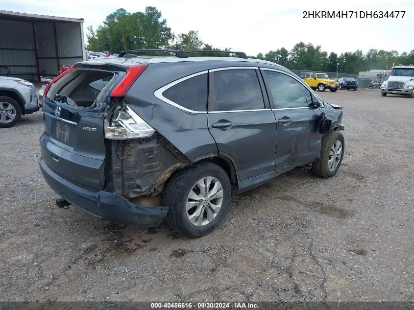 2013 Honda Cr-V Ex-L VIN: 2HKRM4H71DH634477 Lot: 40456616