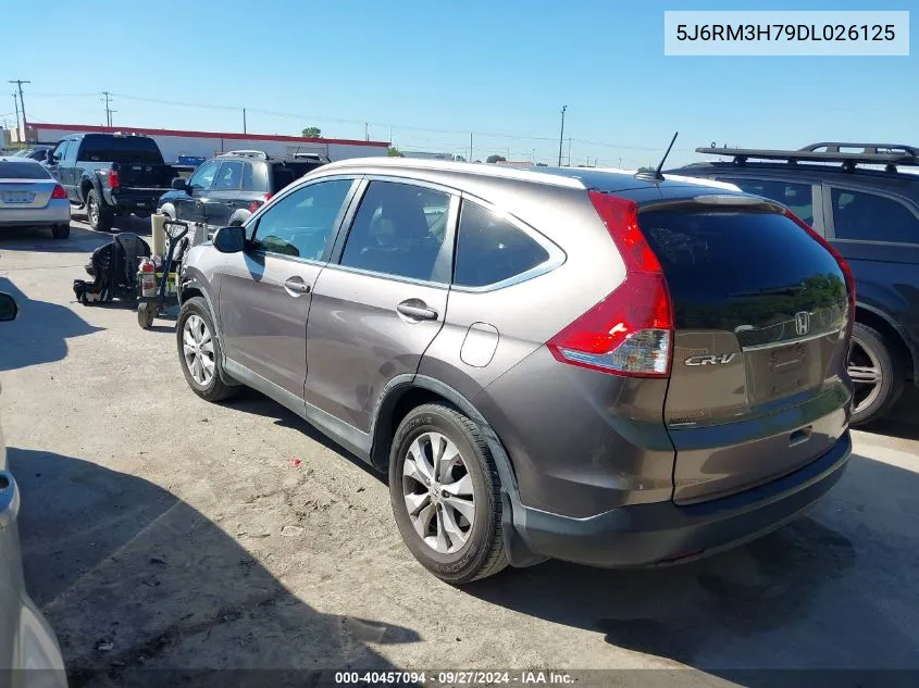 2013 Honda Cr-V Ex-L VIN: 5J6RM3H79DL026125 Lot: 40457094