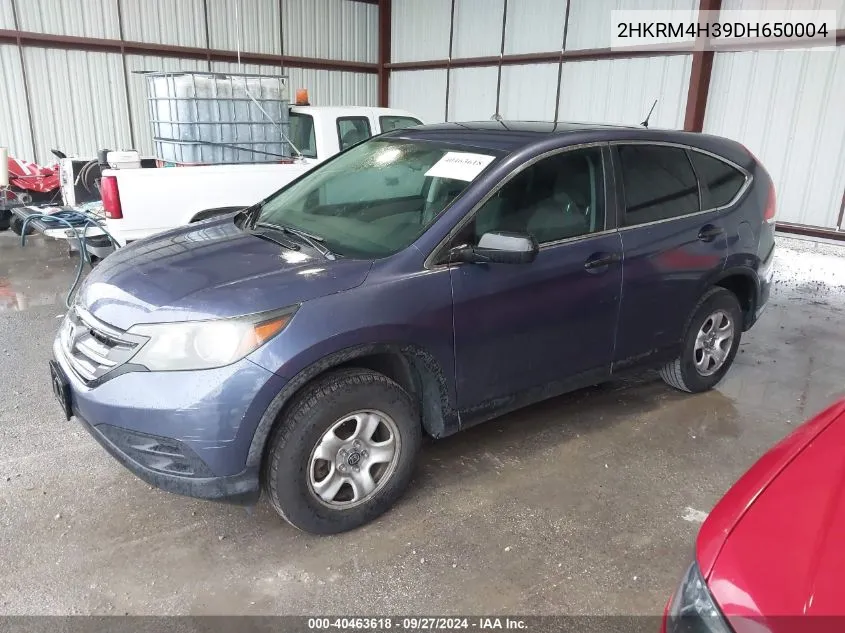 2013 Honda Cr-V Lx VIN: 2HKRM4H39DH650004 Lot: 40463618