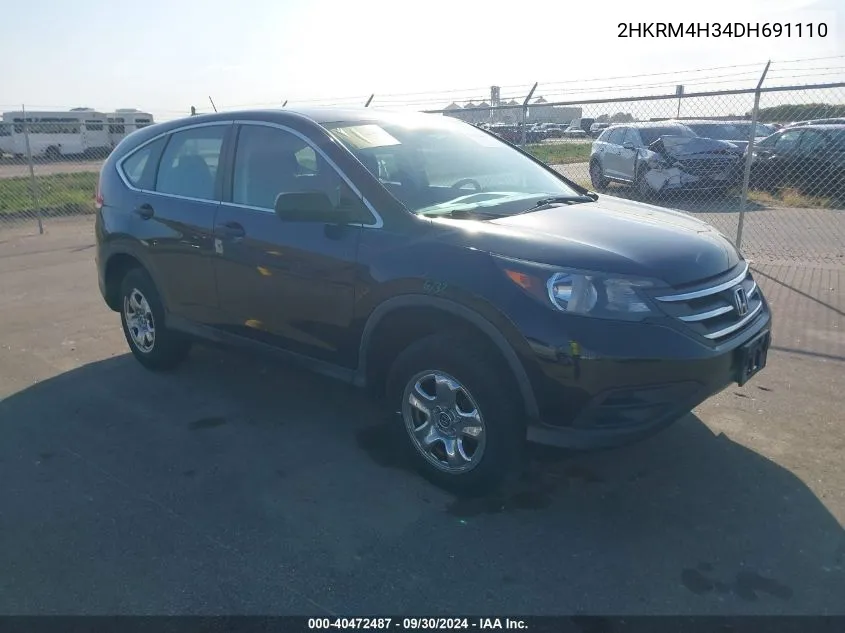 2HKRM4H34DH691110 2013 Honda Cr-V Lx