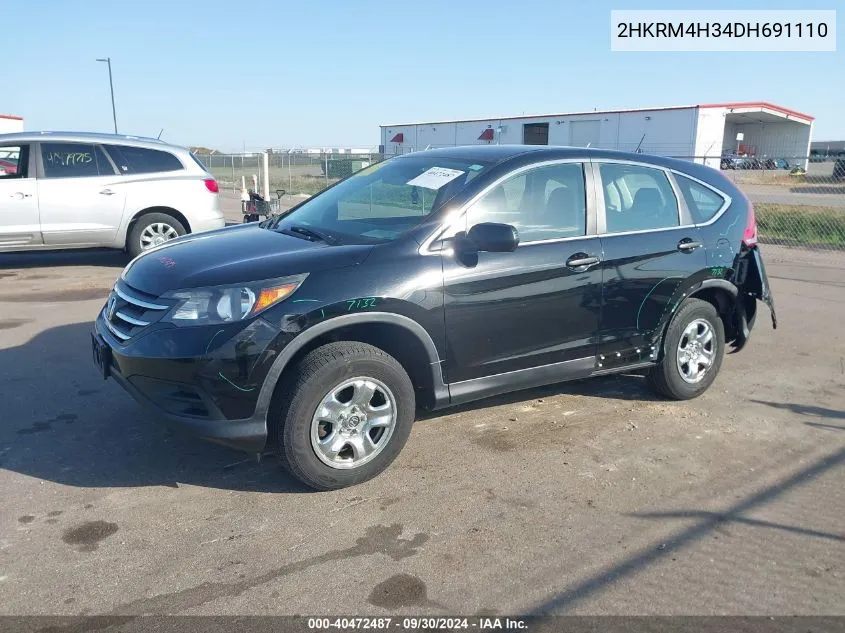 2HKRM4H34DH691110 2013 Honda Cr-V Lx