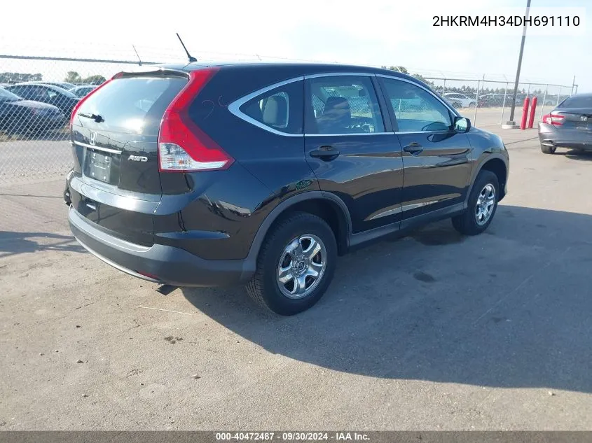 2HKRM4H34DH691110 2013 Honda Cr-V Lx