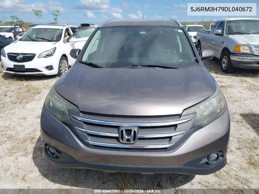 5J6RM3H79DL040672 2013 Honda Cr-V Exl