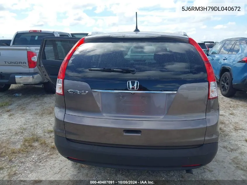 2013 Honda Cr-V Exl VIN: 5J6RM3H79DL040672 Lot: 40487091