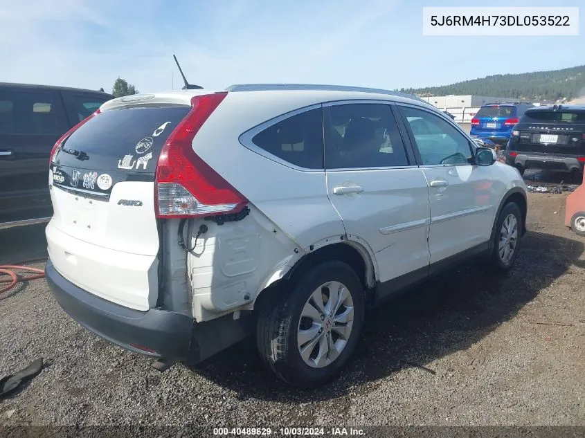 2013 Honda Cr-V Ex-L VIN: 5J6RM4H73DL053522 Lot: 40489629