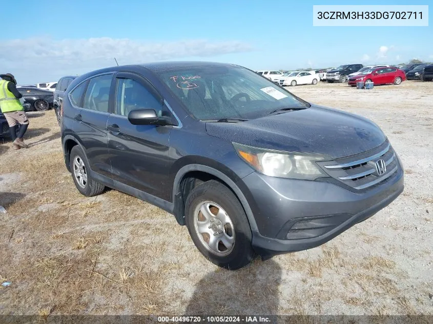 2013 Honda Cr-V Lx VIN: 3CZRM3H33DG702711 Lot: 40496720