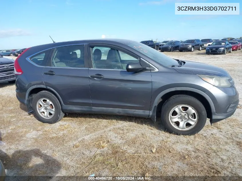 2013 Honda Cr-V Lx VIN: 3CZRM3H33DG702711 Lot: 40496720