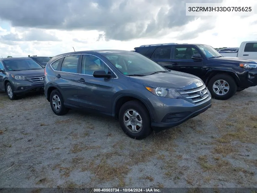 2013 Honda Cr-V Lx VIN: 3CZRM3H33DG705625 Lot: 40503734