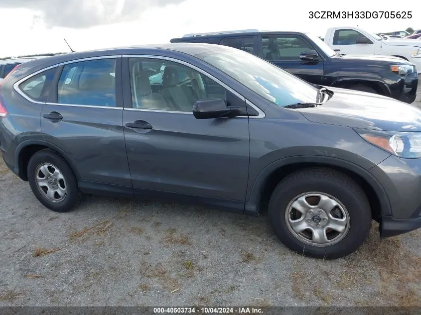 2013 Honda Cr-V Lx VIN: 3CZRM3H33DG705625 Lot: 40503734