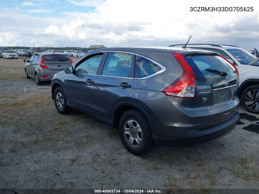 2013 Honda Cr-V Lx VIN: 3CZRM3H33DG705625 Lot: 40503734