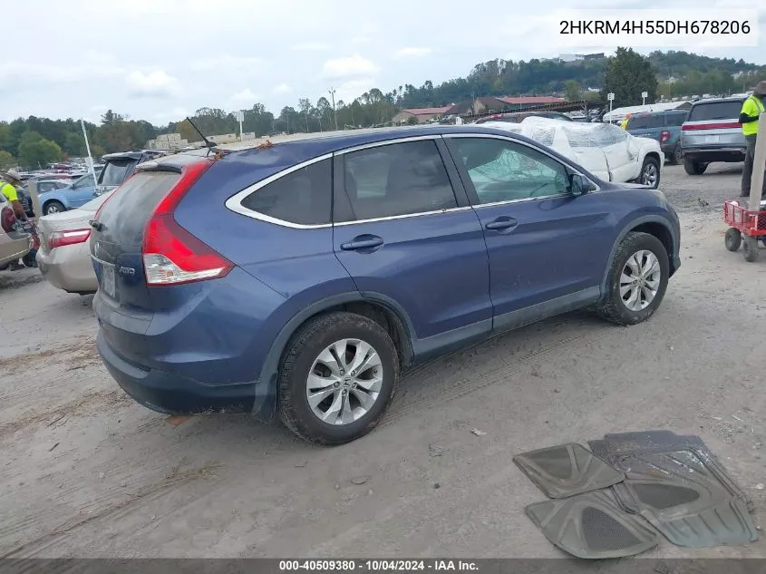 2013 Honda Cr-V Ex VIN: 2HKRM4H55DH678206 Lot: 40509380