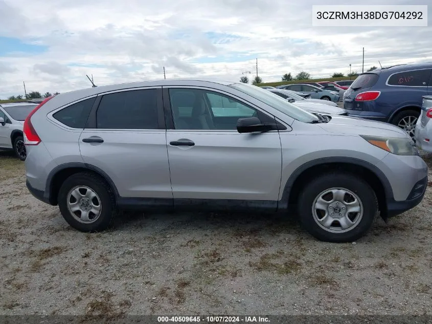 2013 Honda Cr-V Lx VIN: 3CZRM3H38DG704292 Lot: 40509645