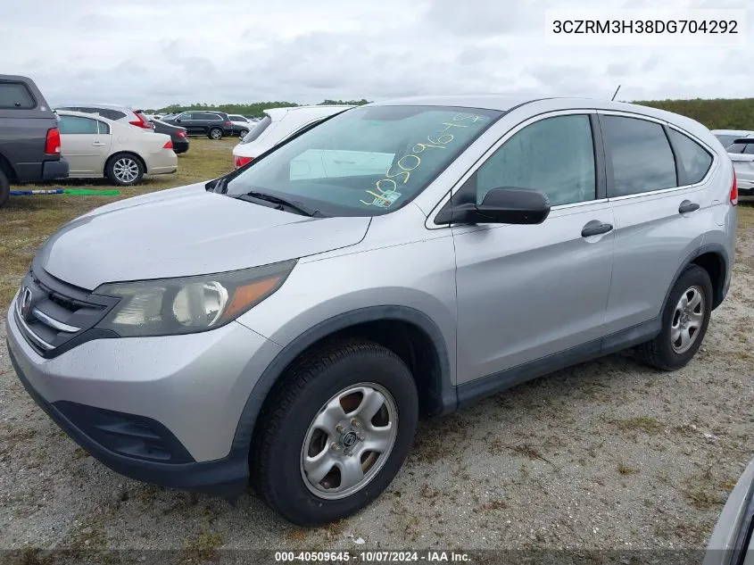 2013 Honda Cr-V Lx VIN: 3CZRM3H38DG704292 Lot: 40509645