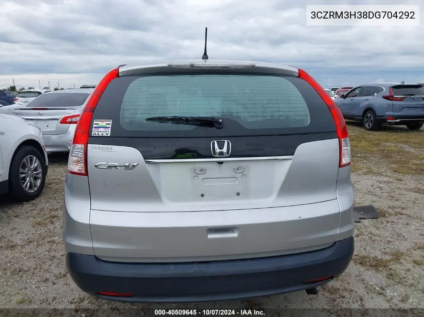 2013 Honda Cr-V Lx VIN: 3CZRM3H38DG704292 Lot: 40509645