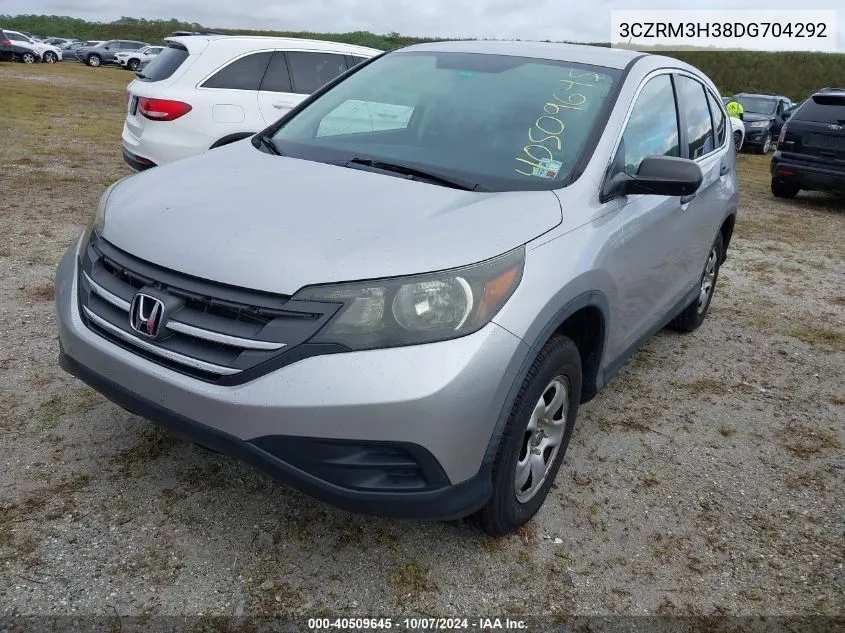 2013 Honda Cr-V Lx VIN: 3CZRM3H38DG704292 Lot: 40509645