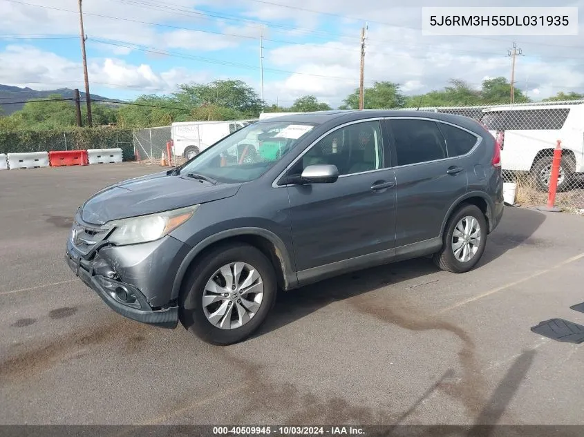 2013 Honda Cr-V Ex VIN: 5J6RM3H55DL031935 Lot: 40509945