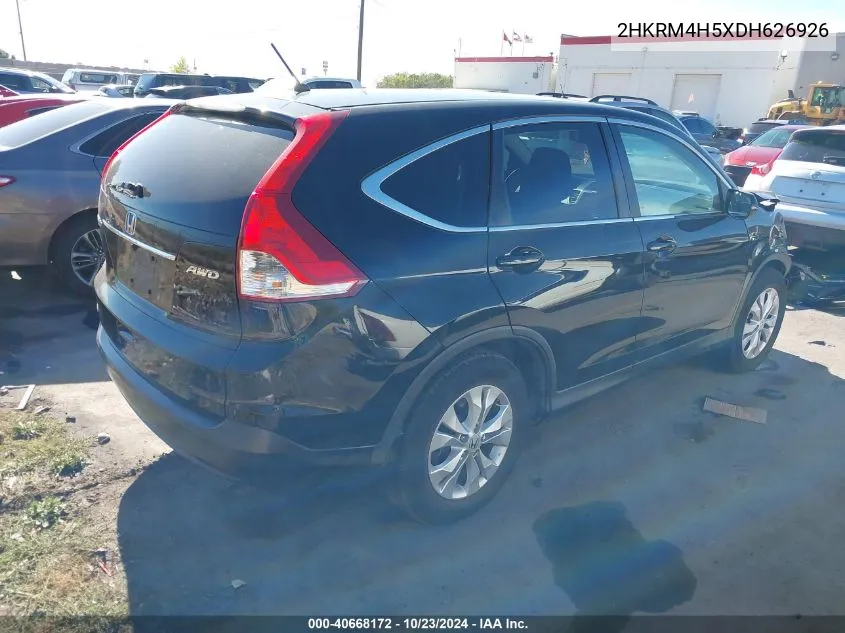 2013 Honda Cr-V Ex VIN: 2HKRM4H5XDH626926 Lot: 40668172