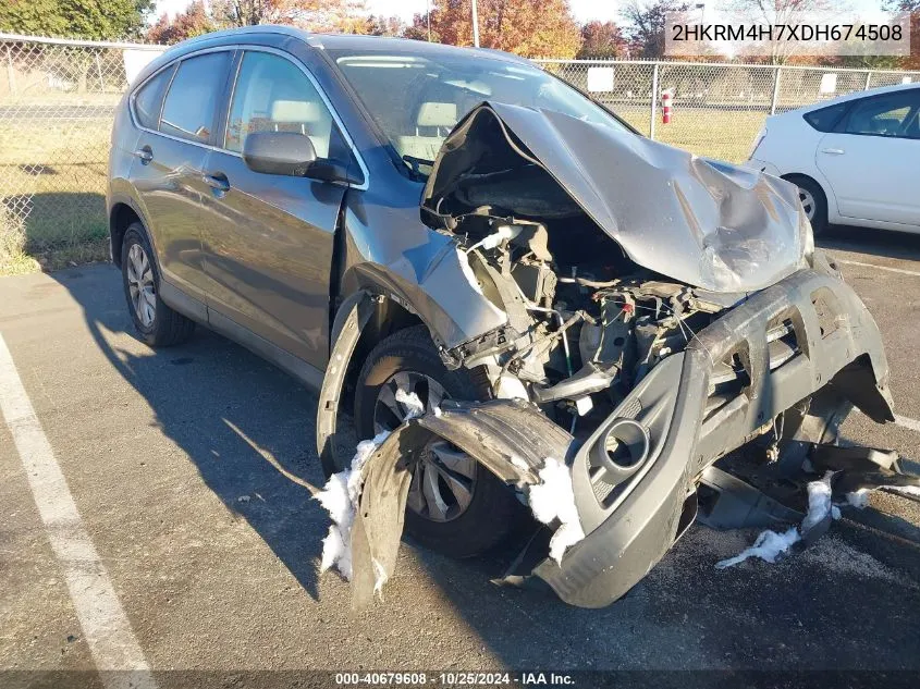 2013 Honda Cr-V Exl VIN: 2HKRM4H7XDH674508 Lot: 40679608