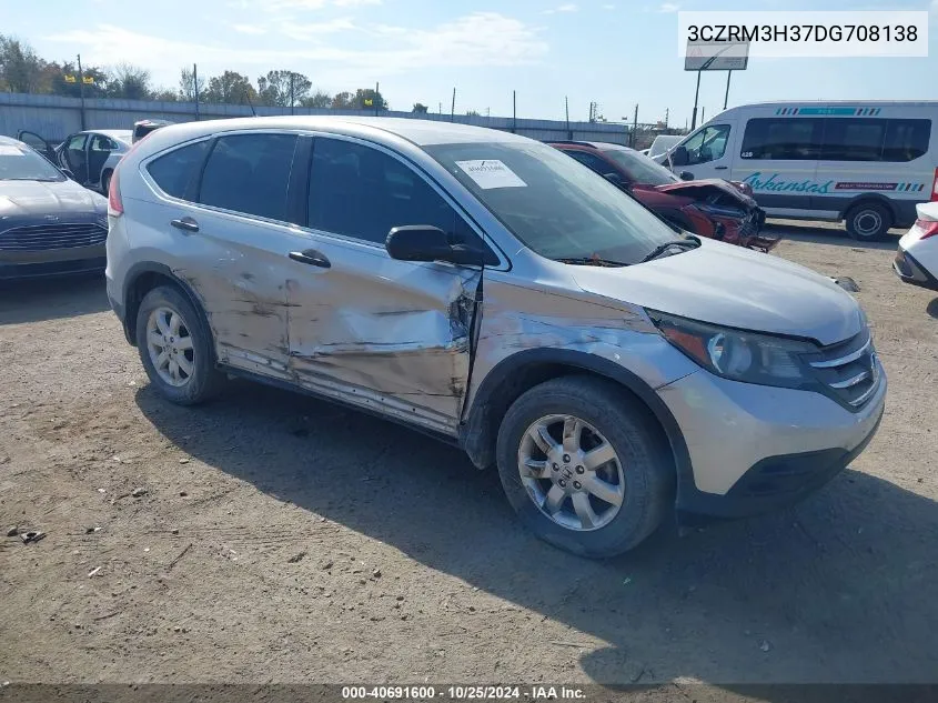 2013 Honda Cr-V Lx VIN: 3CZRM3H37DG708138 Lot: 40691600