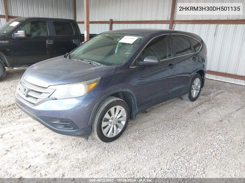 2013 Honda Cr-V Lx VIN: 2HKRM3H30DH501135 Lot: 40723982