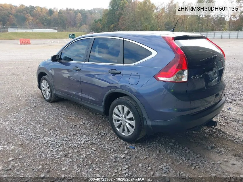 2013 Honda Cr-V Lx VIN: 2HKRM3H30DH501135 Lot: 40723982