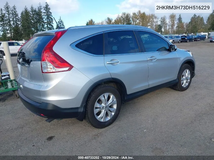 2013 Honda Cr-V Ex-L VIN: 2HKRM3H73DH516229 Lot: 40733202