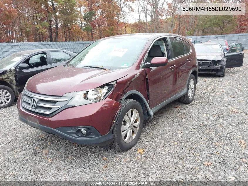 2013 Honda Cr-V Ex VIN: 5J6RM4H55DL029690 Lot: 40734534