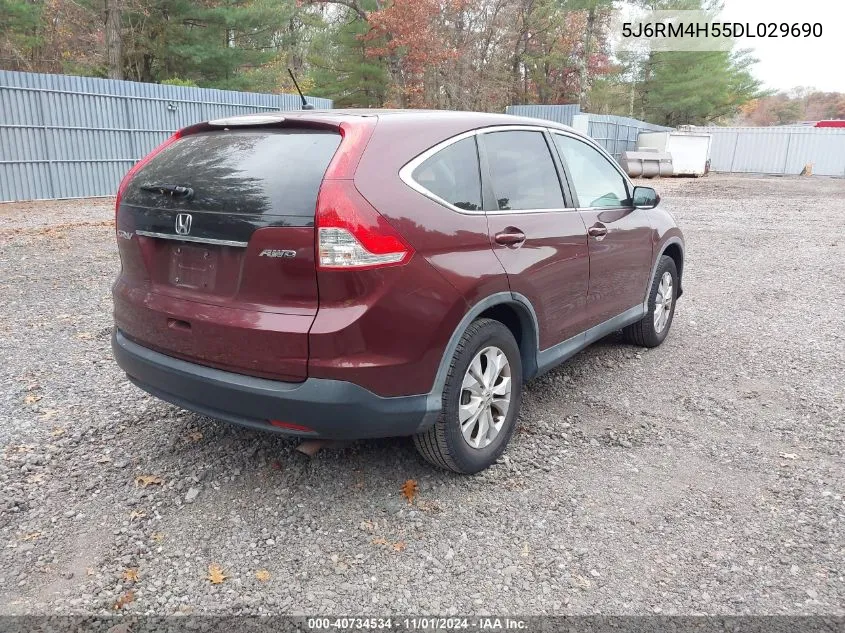 2013 Honda Cr-V Ex VIN: 5J6RM4H55DL029690 Lot: 40734534