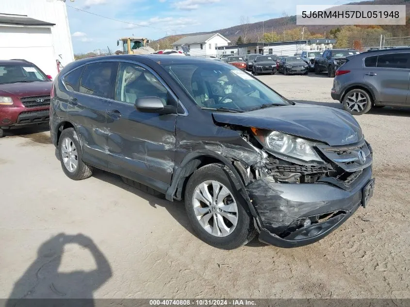 2013 Honda Cr-V Ex VIN: 5J6RM4H57DL051948 Lot: 40740808