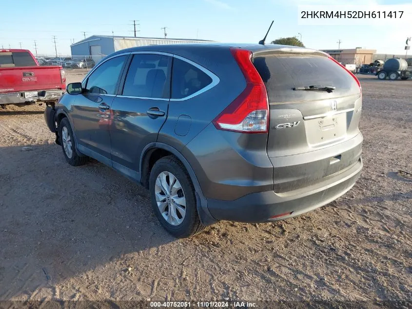 2013 Honda Cr-V Ex VIN: 2HKRM4H52DH611417 Lot: 40752051