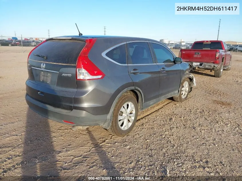 2013 Honda Cr-V Ex VIN: 2HKRM4H52DH611417 Lot: 40752051