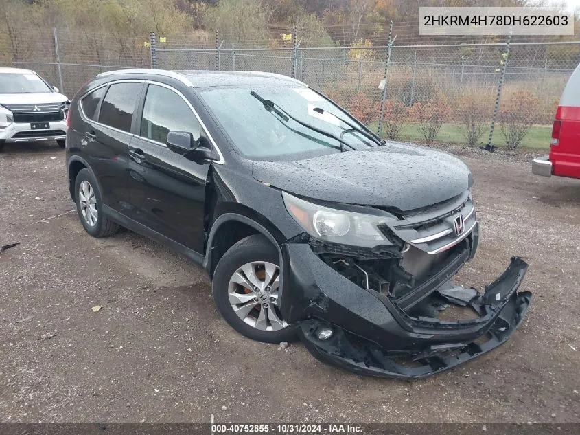 2013 Honda Cr-V Ex-L VIN: 2HKRM4H78DH622603 Lot: 40752855