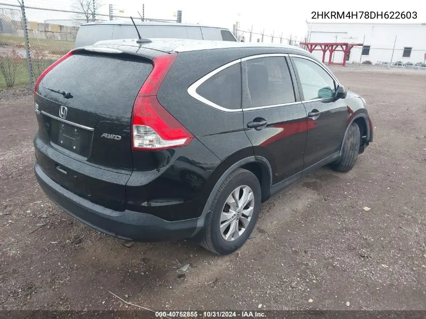 2013 Honda Cr-V Ex-L VIN: 2HKRM4H78DH622603 Lot: 40752855