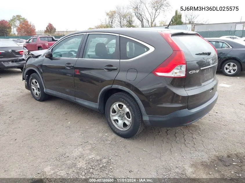 2013 Honda Cr-V Lx VIN: 5J6RM3H36DL025575 Lot: 40758660