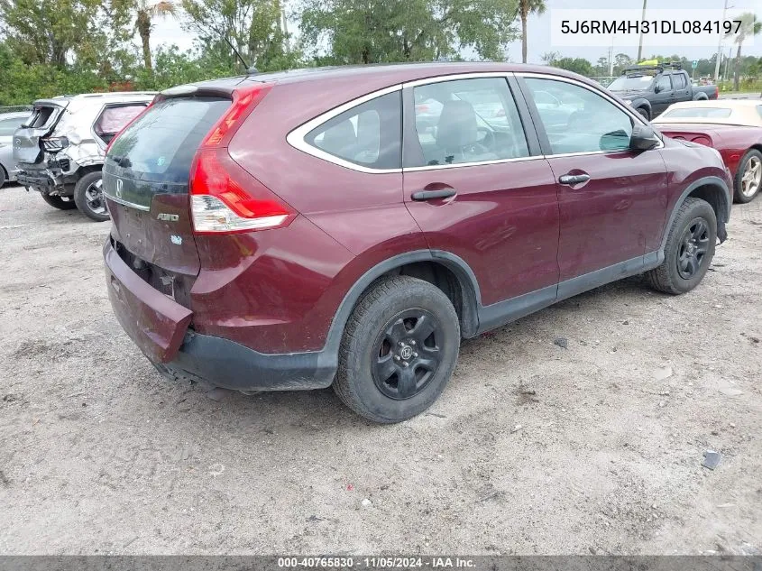 2013 Honda Cr-V Lx VIN: 5J6RM4H31DL084197 Lot: 40765830