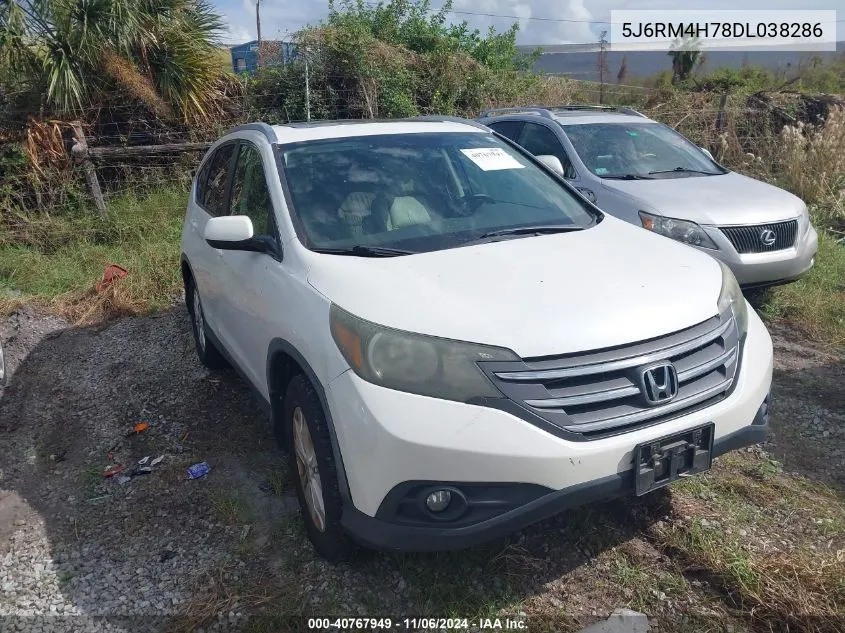 2013 Honda Cr-V Ex-L VIN: 5J6RM4H78DL038286 Lot: 40767949