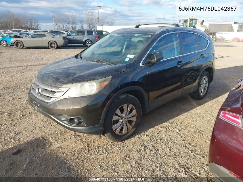 2013 Honda Cr-V Ex-L VIN: 5J6RM4H76DL042367 Lot: 40773103