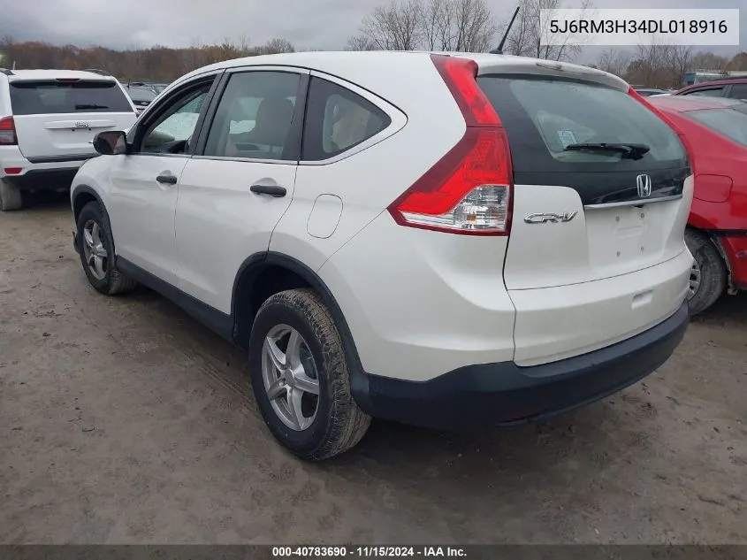 2013 Honda Cr-V Lx VIN: 5J6RM3H34DL018916 Lot: 40783690