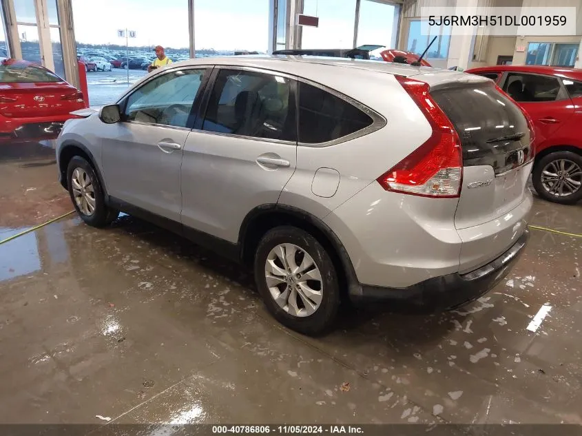 2013 Honda Cr-V Ex VIN: 5J6RM3H51DL001959 Lot: 40786806