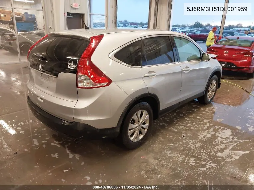 2013 Honda Cr-V Ex VIN: 5J6RM3H51DL001959 Lot: 40786806