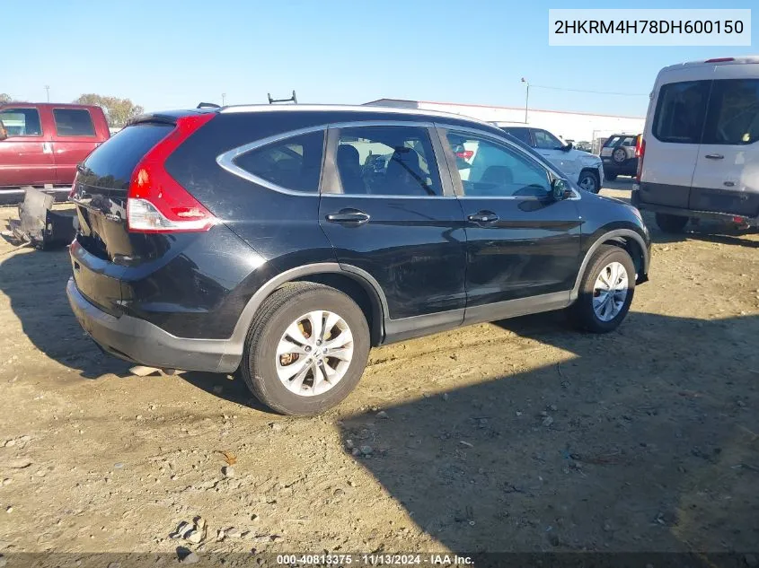 2HKRM4H78DH600150 2013 Honda Cr-V Ex-L