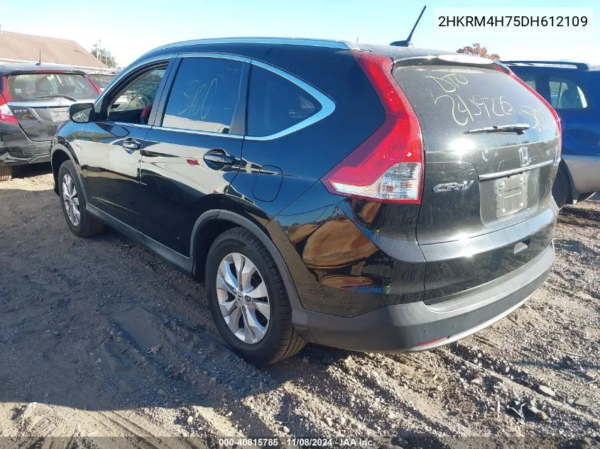 2013 Honda Cr-V Ex-L VIN: 2HKRM4H75DH612109 Lot: 40815785