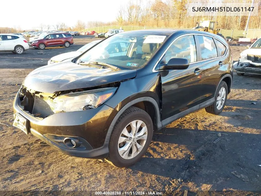 2013 Honda Cr-V Ex VIN: 5J6RM4H51DL061147 Lot: 40828288